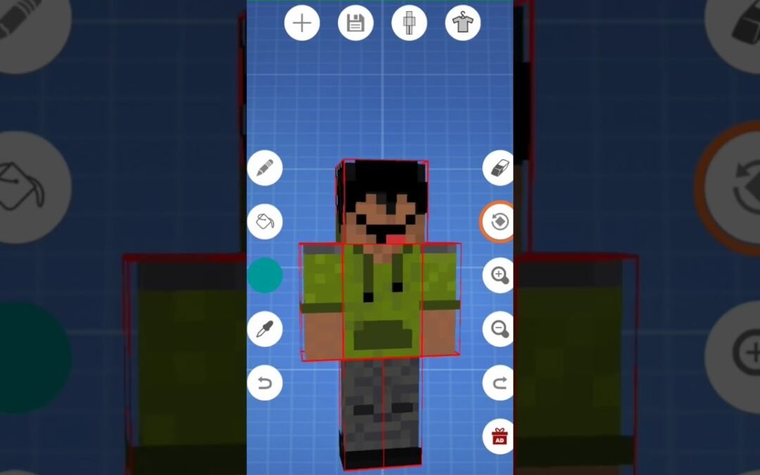 como hacer skins para minecraft en telefono #diversion #mobile #tiktok #youtuber #random #minecraft