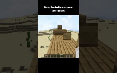 When Fortnite servers are down #fortnite #fortnitememes #minecraft