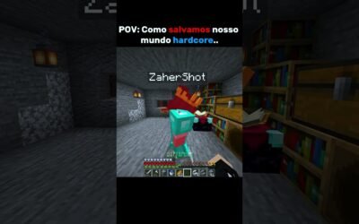 A aguá salvou nós… #minecraft