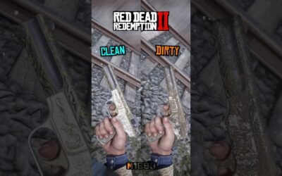 RDR2 M1899 Pistol | Dirty VS Clean #rdr2 #shorts #gaming #graphics #reddeadredemption2
