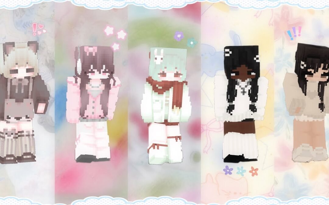 [ hoodie / sweater ] aesthetic minecraft skins | w/ links ♡ (girls edition)