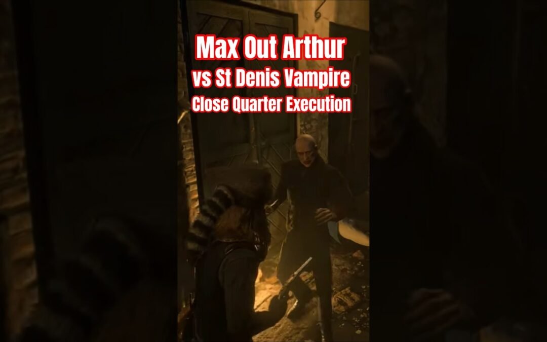 RDR2 Vampire vs Arthur Morgan Close Quarters Execution Quick Draw Saint Denis Secret Easter Egg