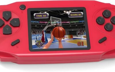 Beijue 16 Bit Handheld Games for Kids Preloaded 220 Retro Video Games, Red | 3.0″ HD Screen, Rich Gameplay,USB-C Rechargeable, 6+Hrs Play, Portable Travel Toy for Car Flights,Boys Girls Birthdays Gift