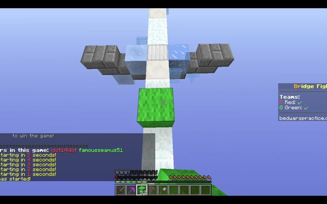 Bedwars Practice is a Minecraft Server with No Glitches Whatsoever