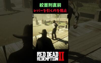 【RDR2】絞首刑直前、男の最後の言葉と衝撃の小ネタ！【レッドデッドリデンプション2】
