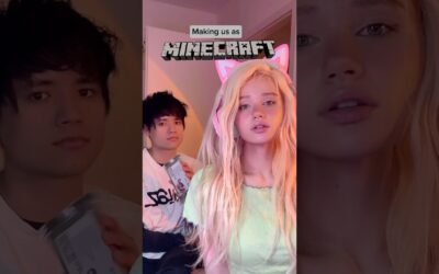 Making us as MINECRAFT figures!😳😩 | JULIA GISELLA @mariusleqi #minecraft
