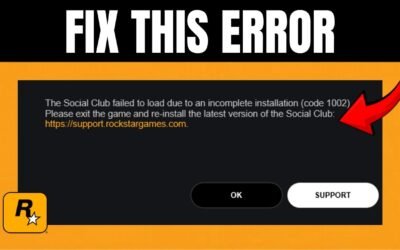 How To Fix Rockstar Games Launcher Error Code 1002 – QUICK GUIDE (2026)