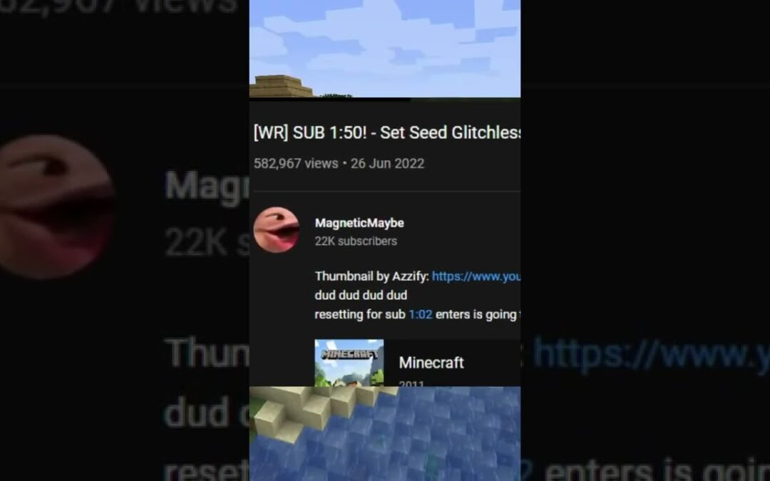 Best SpeedRun Seed in Minecraft 1.19 #shorts #trending