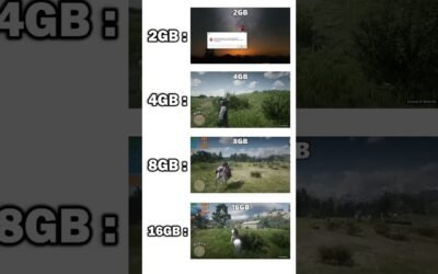 RDR2 2GB RAM VS 4GB RAM VS 8GB VS RAM VS 16GB RAM #pcbuild​ #pc​ #pcgaming​ #gamingpc​  #graphics​