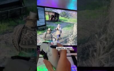 Dual Shock Adaptive Triggers in RDR2 #shorts #rdr2 #dualshock #pc