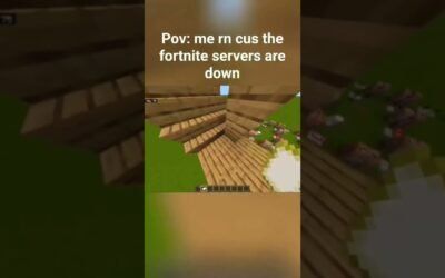 POV servers are down #fortnite #minecraft #shorts