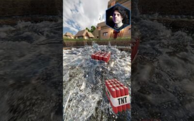 Ultra Realistic Water VS TNT in Minecraft RTX #minecraft #shorts