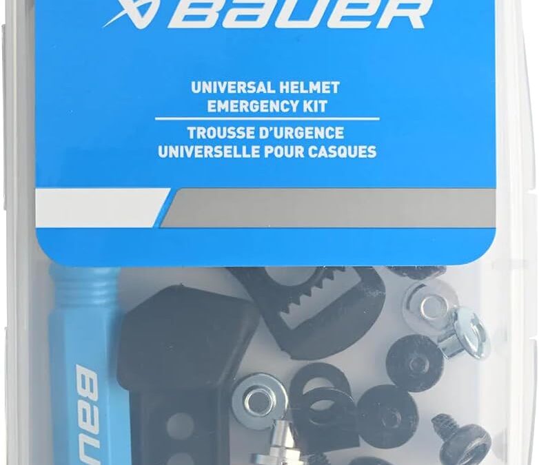 Bauer Universal Hockey Helmet Repair Kit – Includes Travel Case, Screwdriver and 22 pcs