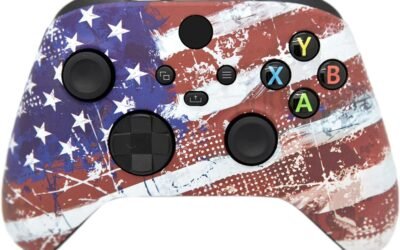 Hand Crafted Custom Controller Compatible with Xbox Series X/S & Xbox One (U.S Flag)